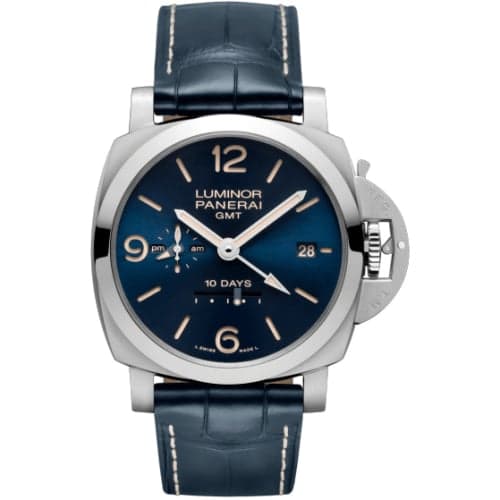 Panerai Luminor 1950 44 3 Days GMT 10 Days Stainless Steel / Blue
