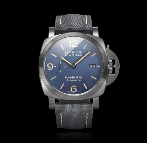 Panerai Luminor 1950 44 3 Days Automatic Titanium DLC / Blue / Bucherer Blue