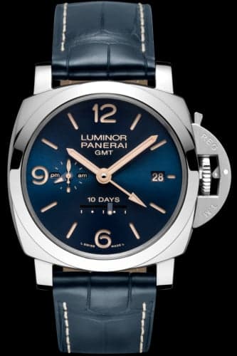 Panerai Luminor 1950 10 Days GMT Automatic Acciaio Boutique Blue