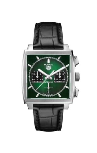 TAG Heuer Monaco Calibre Heuer 02 Stainless Steel / Green