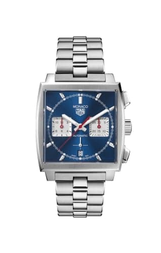 TAG Heuer Monaco Calibre Heuer 02 Stainless Steel / Blue / Bracelet
