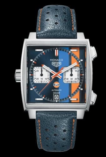 TAG Heuer Monaco Calibre 11 Stainless Steel / Blue / Gulf