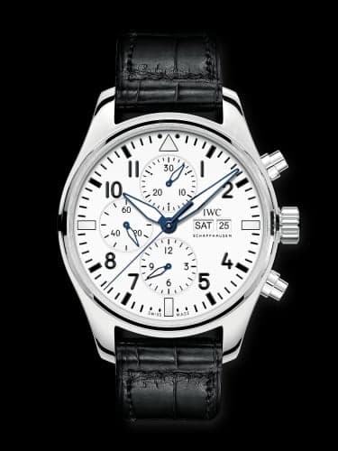 IWC Schaffhausen Pilot's Watch Chronograph Edition 150 Years Stainless Steel / White