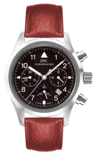 IWC Schaffhausen Pilot's Watch Chronograph Mecaquartz Stainless Steel / Black / Strap