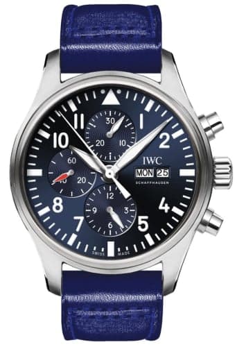 IWC Schaffhausen Pilot's Watch Chronograph Stainless Steel / Le Petit Prince / Santoni