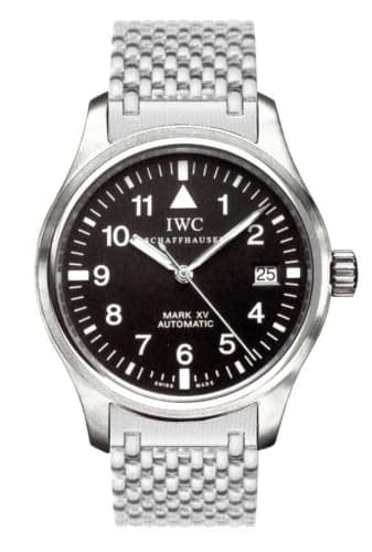 IWC Schaffhausen Pilot's Watch Mark XV Stainless Steel / Black / Bracelet