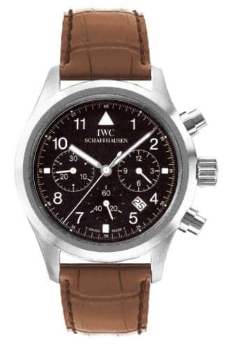IWC Schaffhausen Pilot's Watch Chronograph Mecaquartz Stainless Steel / Black / Strap
