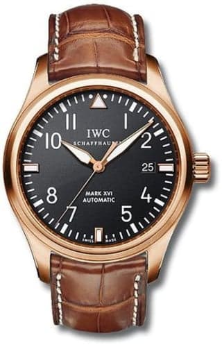 IWC Schaffhausen Pilot's Watch Mark XVI Rose Gold / Black / Mercer
