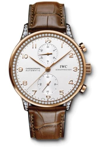 IWC Schaffhausen Portugieser Chrono-Automatic Red Gold / Silver / Diamond