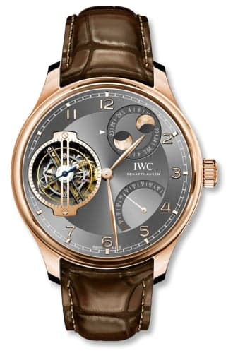 IWC Schaffhausen Portugieser Constant-Force Tourbillon Double Moon Red Gold / Ardoise