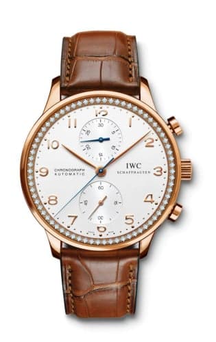 IWC Schaffhausen Portuguese Chrono-Automatic Rose Gold / 80 Diamond