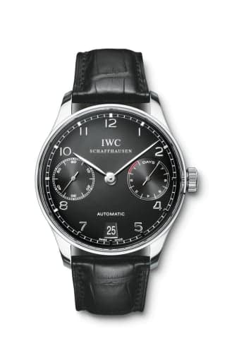 IWC Schaffhausen Portuguese Automatic Stainless Steel / Black