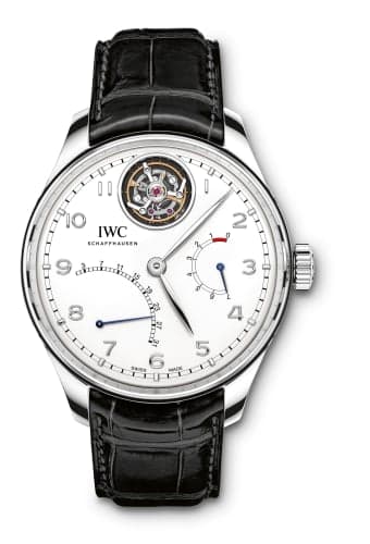 IWC Schaffhausen Portugieser Tourbillon Mystère Rétrograde Platinum / Silver