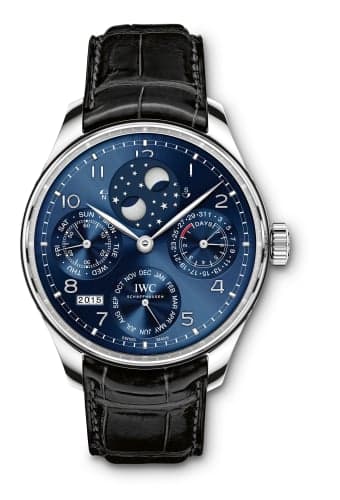 IWC Schaffhausen Portugieser Perpetual Calendar Double Moon White Gold / Blue