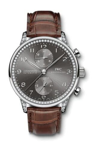 IWC Schaffhausen Portuguese Chrono-Automatic White Gold / 266 Diamond