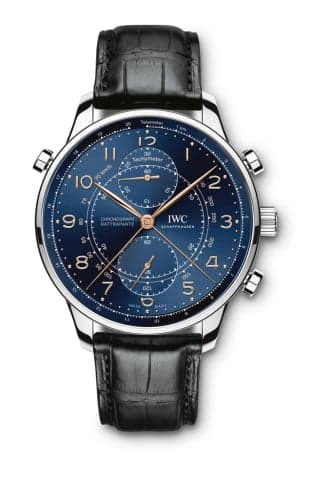IWC Schaffhausen Portuguese Chrono-Rattrapante Stainless Steel / Blue / Boutique Milano