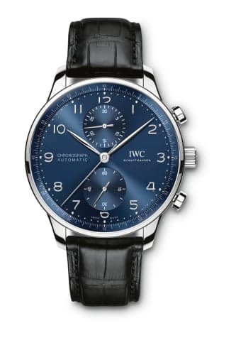 IWC Schaffhausen Portugieser Chronograph Stainless Steel / Blue