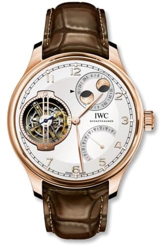 IWC Schaffhausen Portugieser Constant-Force Tourbillon Double Moon Red Gold / Silver
