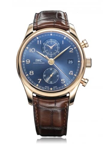 IWC Schaffhausen Portugieser Chronograph Classic Red Gold / Blue / Bucherer