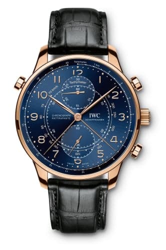 IWC Schaffhausen Portuguese Chrono-Rattrapante Red Gold / Blue / Boutique Milano
