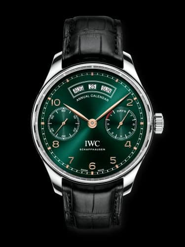 IWC Schaffhausen Portugieser Annual Calendar Stainless Steel / Green / Middle East