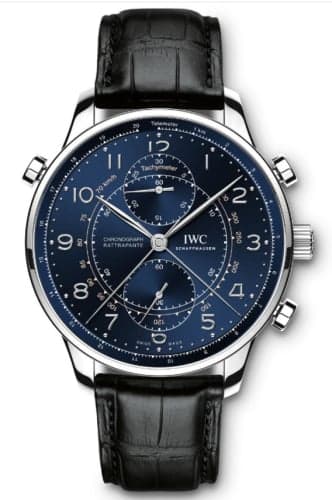 IWC Schaffhausen Portuguese Chrono-Rattrapante Stainless Steel / Blue / Boutique Milano Laureus