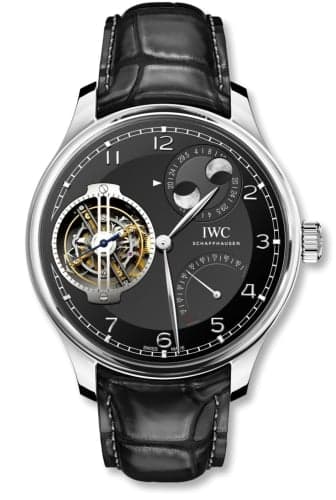 IWC Schaffhausen Portugieser Constant-Force Tourbillon Double Moon Platinum / Black