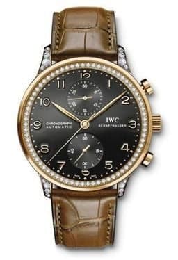 IWC Schaffhausen Portuguese Chrono-Automatic Rose Gold / Black / Diamond