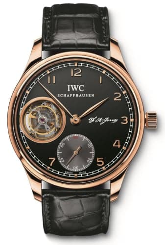 IWC Schaffhausen Portugieser Tourbillon Hand-Wound F.A. Jones Red Gold / Black