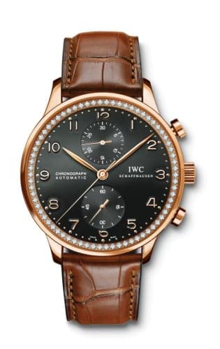 IWC Schaffhausen Portuguese Chrono-Automatic Rose Gold / 80 Diamond