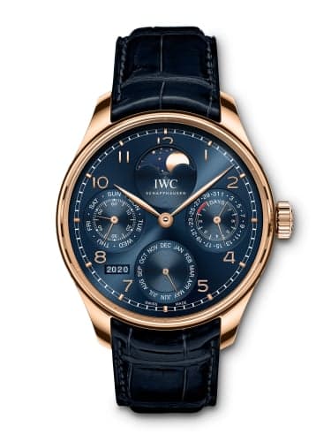IWC Schaffhausen Portugieser Perpetual Calendar Single Moon Armor Gold / Blue / Boutique Edition