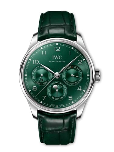 IWC Schaffhausen Portugieser Perpetual Calendar 42 Stainless Steel / Green