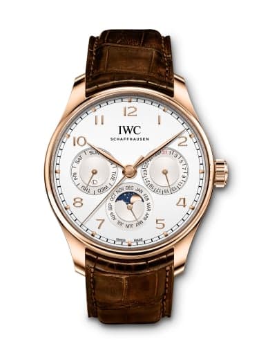 IWC Schaffhausen Portugieser Perpetual Calendar 42 Red Gold / Silver / Alligator