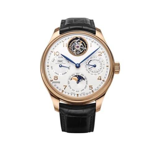 IWC Schaffhausen Portuguese Perpetual Calendar Tourbillon Armor Gold / Bucherer