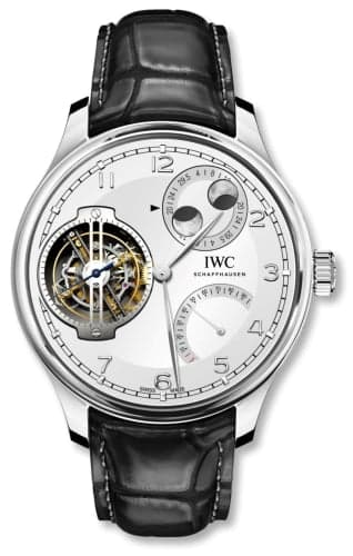 IWC Schaffhausen Portugieser Constant-Force Tourbillon Double Moon Platinum / Silver
