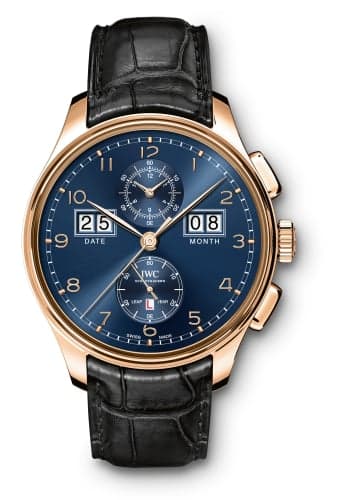IWC Schaffhausen Portugieser Perpetual Calendar Digital Date-Month Edition "75th Anniversary" Red Gold / Blue