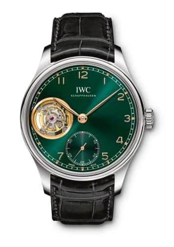 IWC Schaffhausen Portugieser Tourbillon Hand-Wound White Gold / Green / Middle East