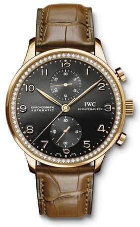 IWC Schaffhausen Portuguese Chrono-Automatic Rose Gold / Black / Diamond