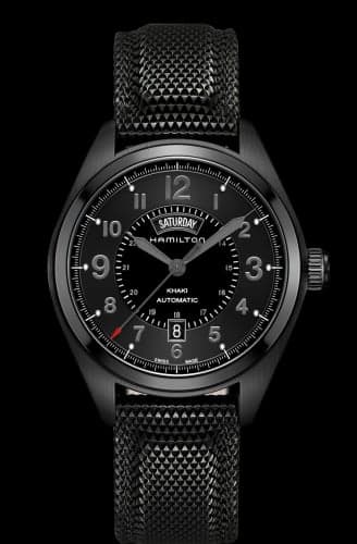 Hamilton Khaki Field Automatic Day Date PVD / Black