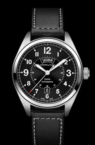 Hamilton Khaki Field Day Date Auto Stainless Steel / Black