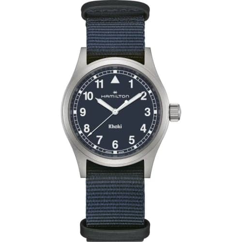 Hamilton Khaki Field Quartz 38 Stainless Steel / Blue