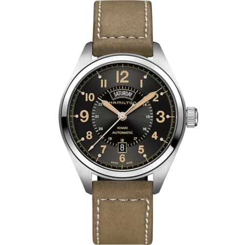Hamilton Khaki Field Day Date Auto Stainless Steel / Black