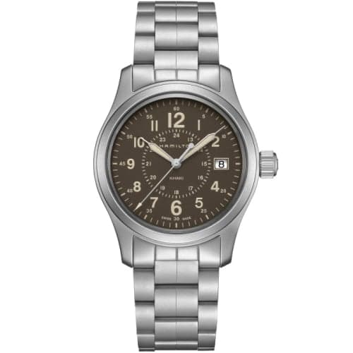 Hamilton Khaki Field Quartz 38 Stainless Steel / Brown / Bracelet