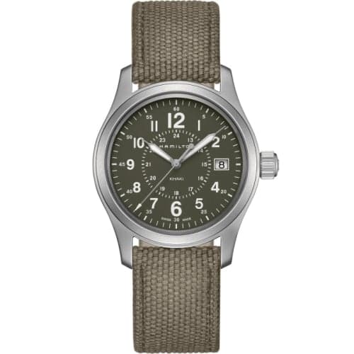 Hamilton Khaki Field Quartz 38 Stainless Steel / Green