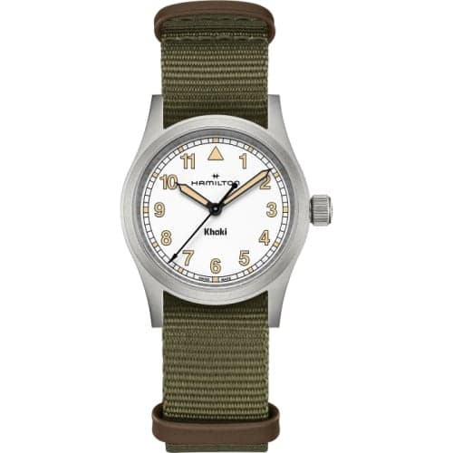 Hamilton Khaki Field Quartz 33 Stainless Steel / White
