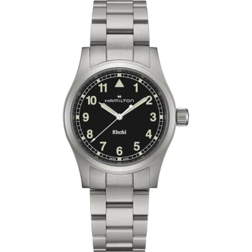 Hamilton Khaki Field Quartz 38 Stainless Steel / Black / Bracelet
