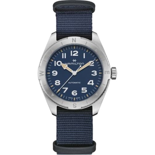 Hamilton Khaki Field Expedition 41 Stainless Steel / Blue / NATO