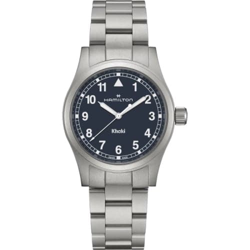 Hamilton Khaki Field Quartz 38 Stainless Steel / Blue / Bracelet