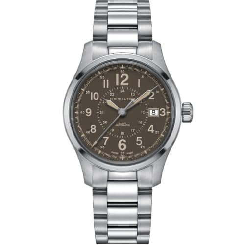 Hamilton Khaki Field Auto 40 Stainless Steel / Brown / Bracelet