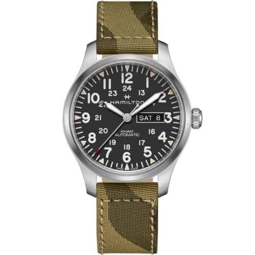 Hamilton Khaki Field Day Date Auto Stainless Steel / Black